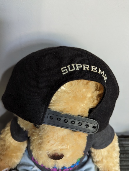 Supreme Champion 5-Panel Snapback Cap Hat Black Fall Winter 2017 - Picture 4 of 5